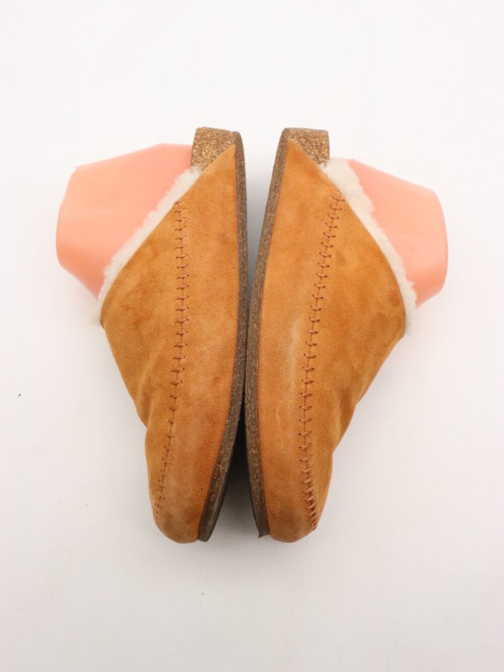Jenni Kayne Shearling Lined Women's Size EU 38 Brown Slip On Moc Clogs - Picture 8 of 10